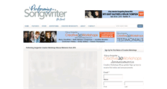Desktop Screenshot of performingsongwriter.com